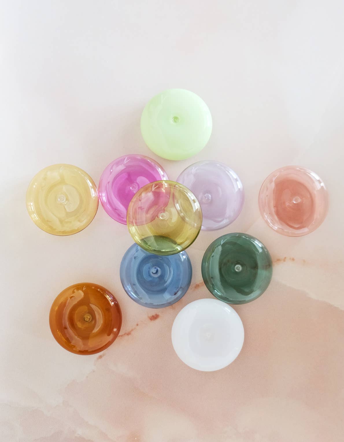 Glass Bubble Incense Holder : Jade Milk Glass
