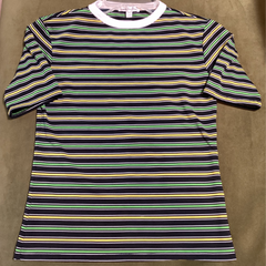 Apple Vintage - Apparel - Yellow green striped tee