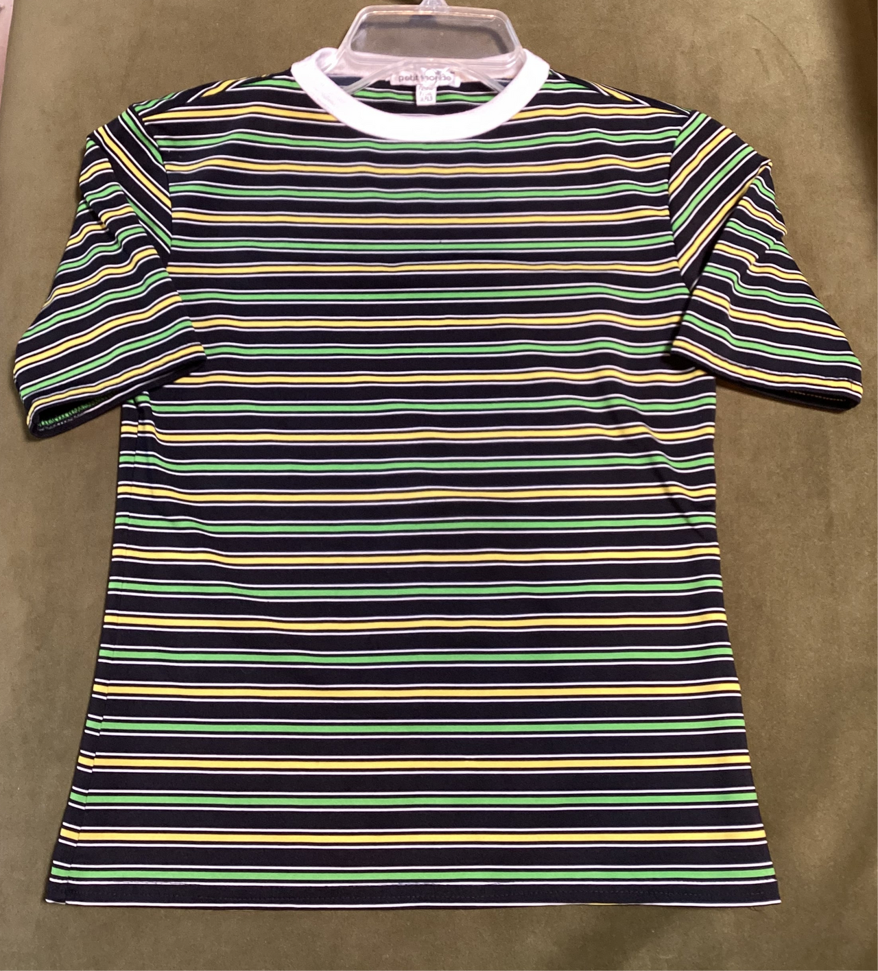 Apple Vintage - Apparel - Yellow green striped tee