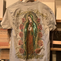 Vintage Clothing -  Guadalupana Virgin Mary tee  (grey)