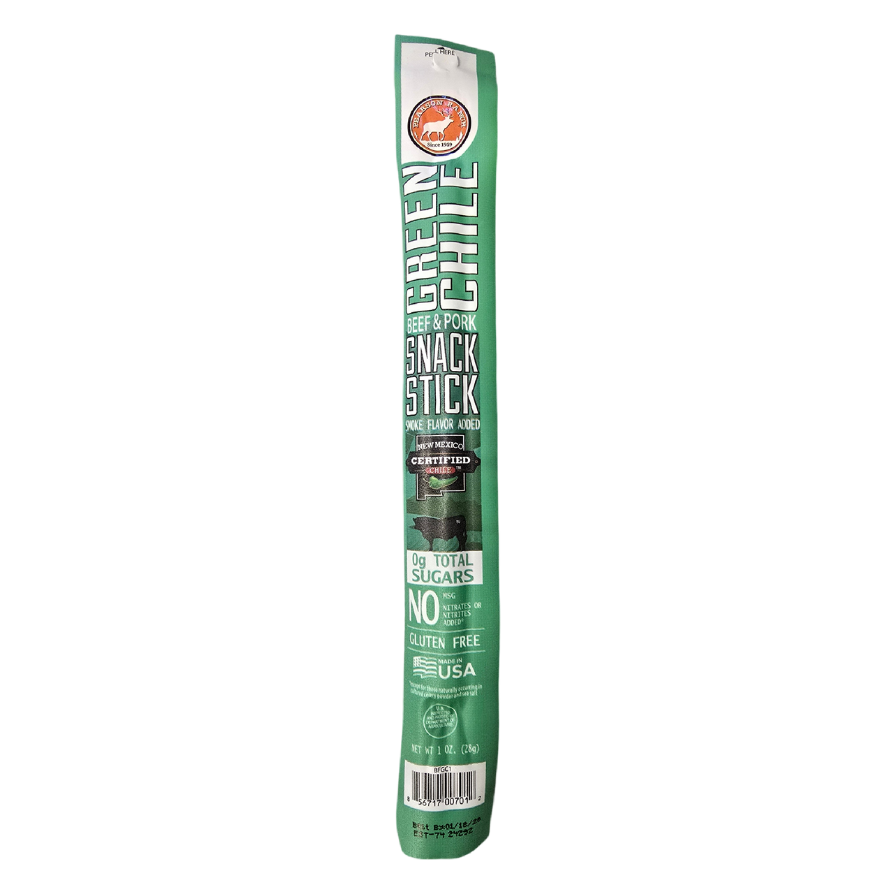Pearson Ranch Jerky - Green Chile Beef & Pork Snack Sticks