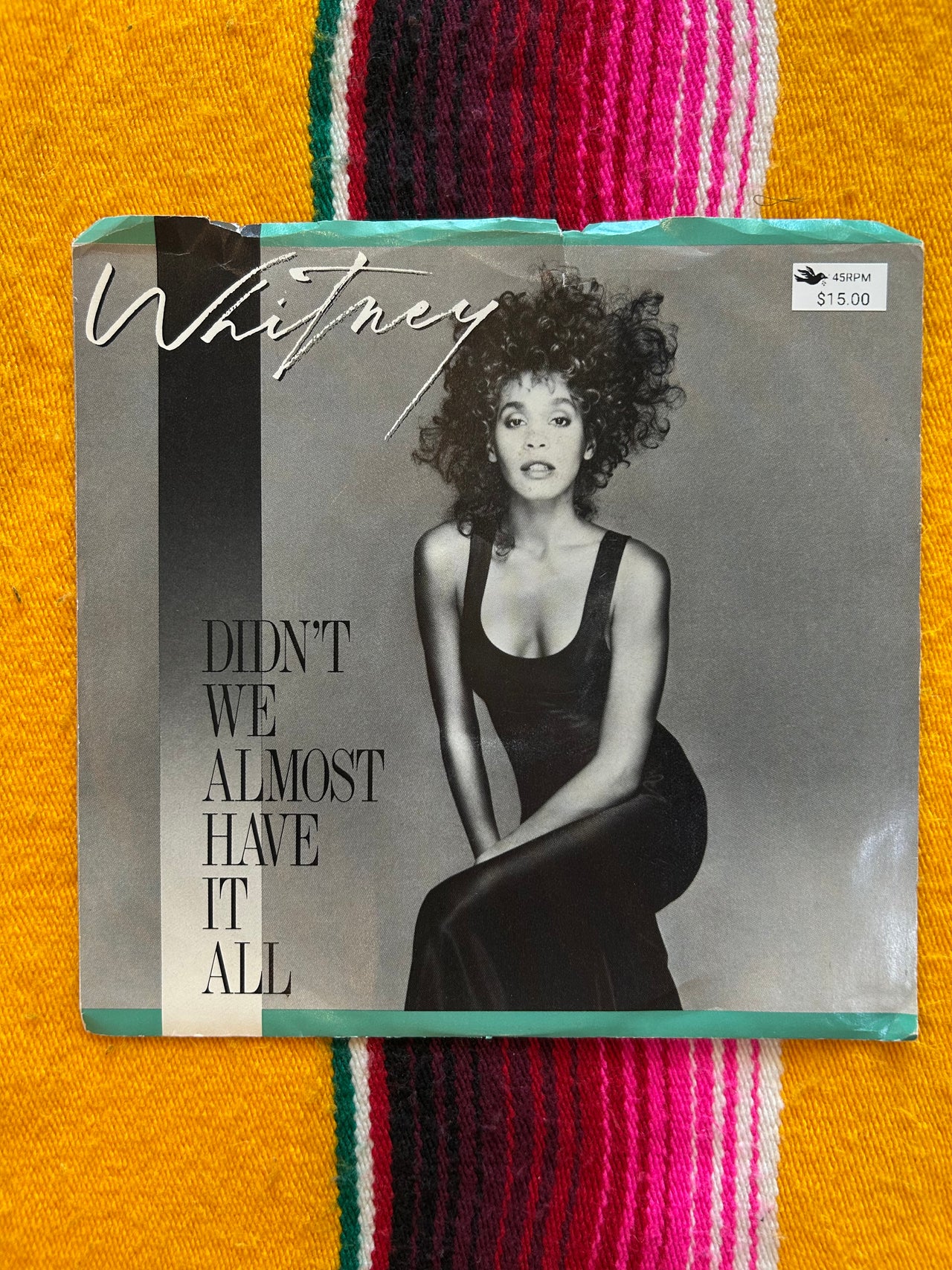 Flyby Provisions - Vintage 45 RPM Vinyl Record - Whitney Houston