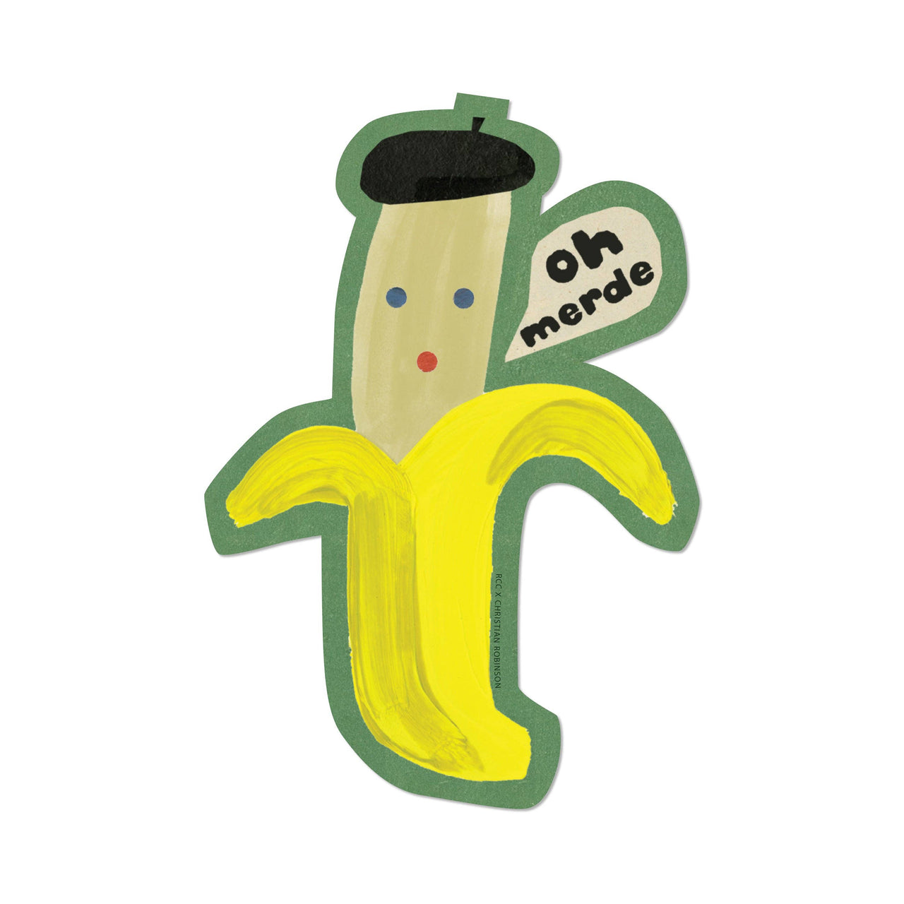Oh Merde sticker: Single