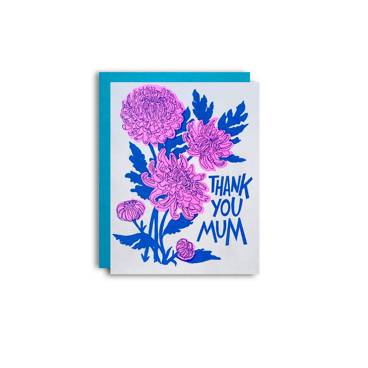 Thanks Mum Mother Risograph Greeting Card