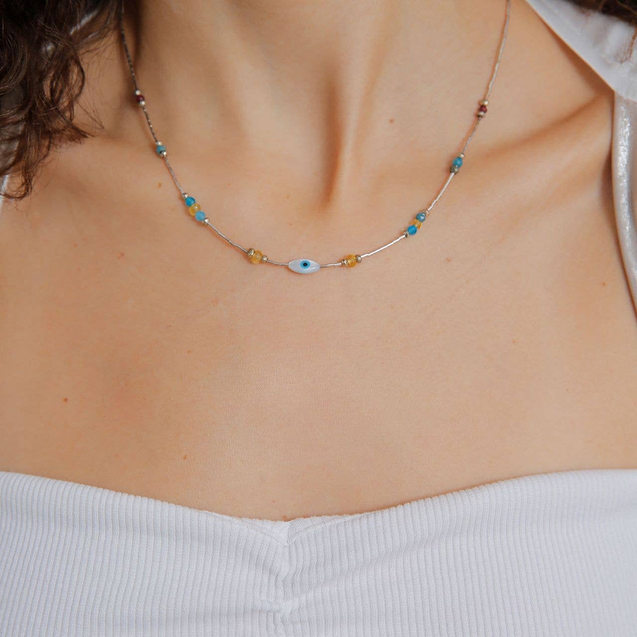 MINU Jewels - Necklace - Silver Eye