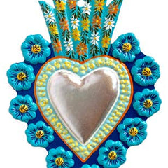 Blue Milagro Heart Magnet, USA