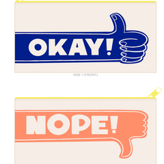 Okay/Nope Travel Pouch