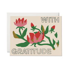 With Gratitude greeting card: Single