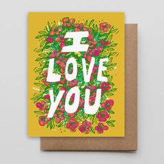 I Love You Flower Power