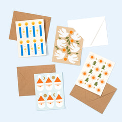 Hanukkah Pattern Holiday Card