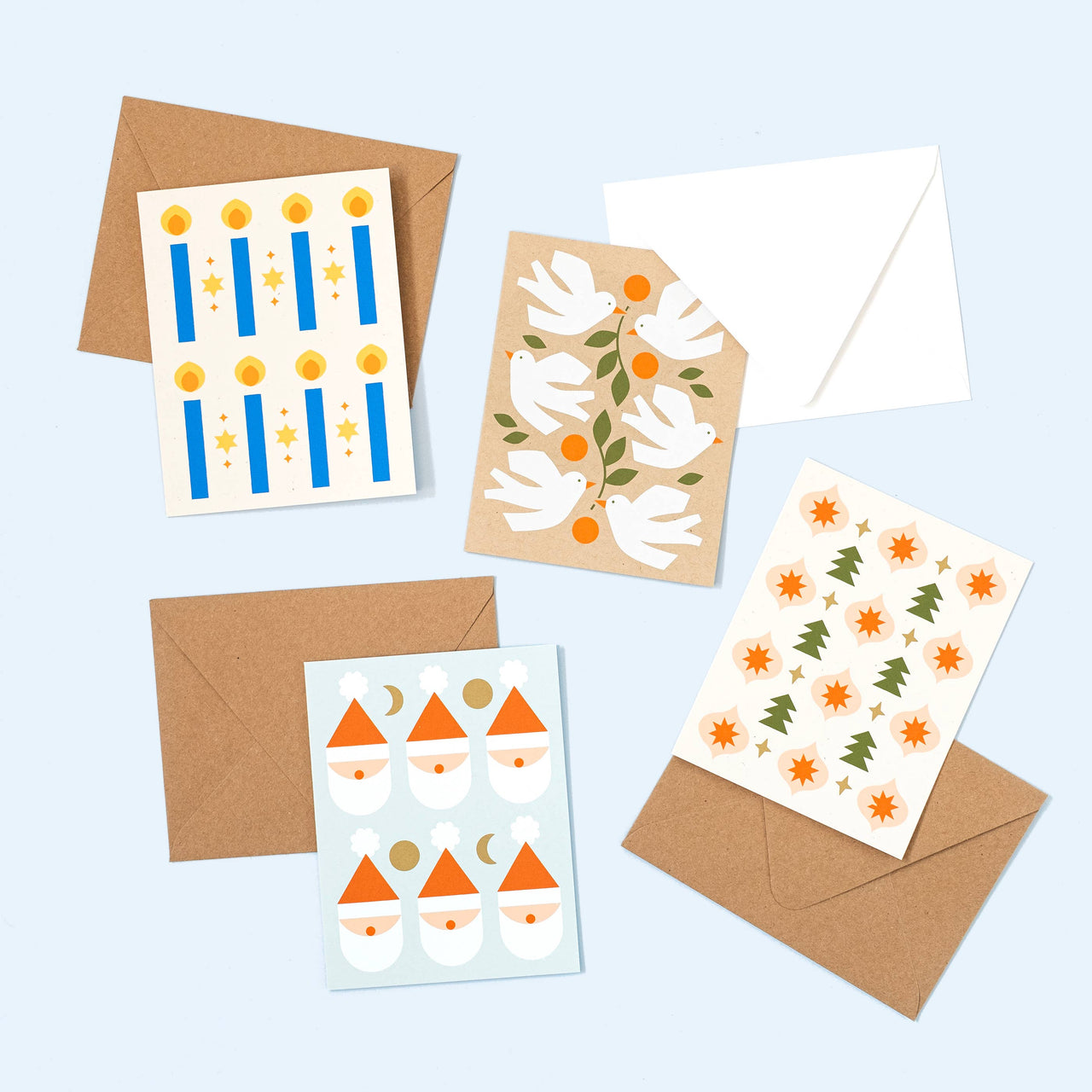 Hanukkah Pattern Holiday Card