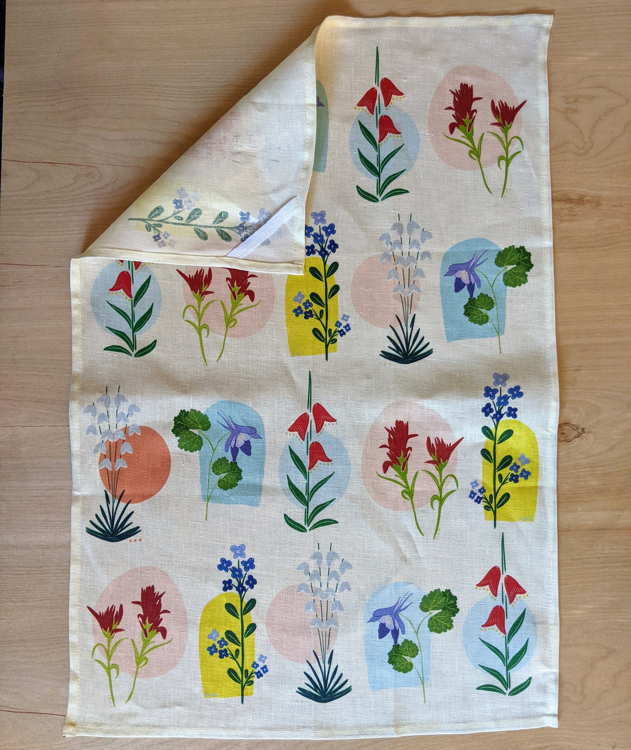 Jen Fox - Desert Botanical Linen Tea Towel
