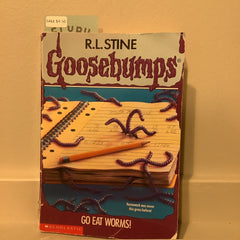 Vintage book - RL Stine Goosebumps Go Eat Worms book