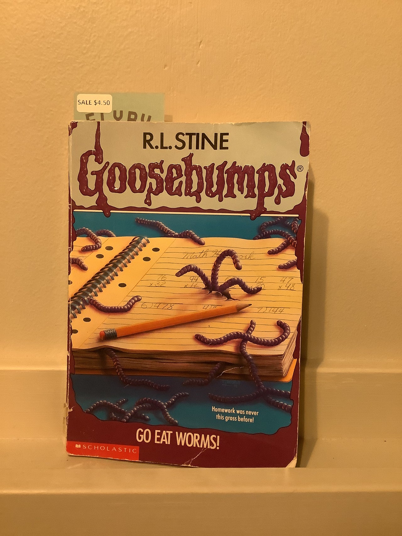 Vintage book - RL Stine Goosebumps Go Eat Worms book