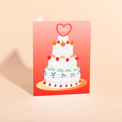 FRUIT CAKE WEDDING - Wedding Card