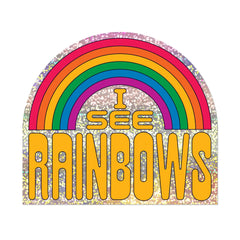 Red Cap Cards - Sticker - I See Rainbows