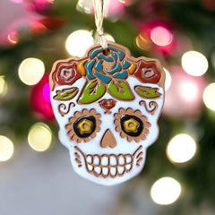 Little Clay Hen - Ornament - Sugar Skull