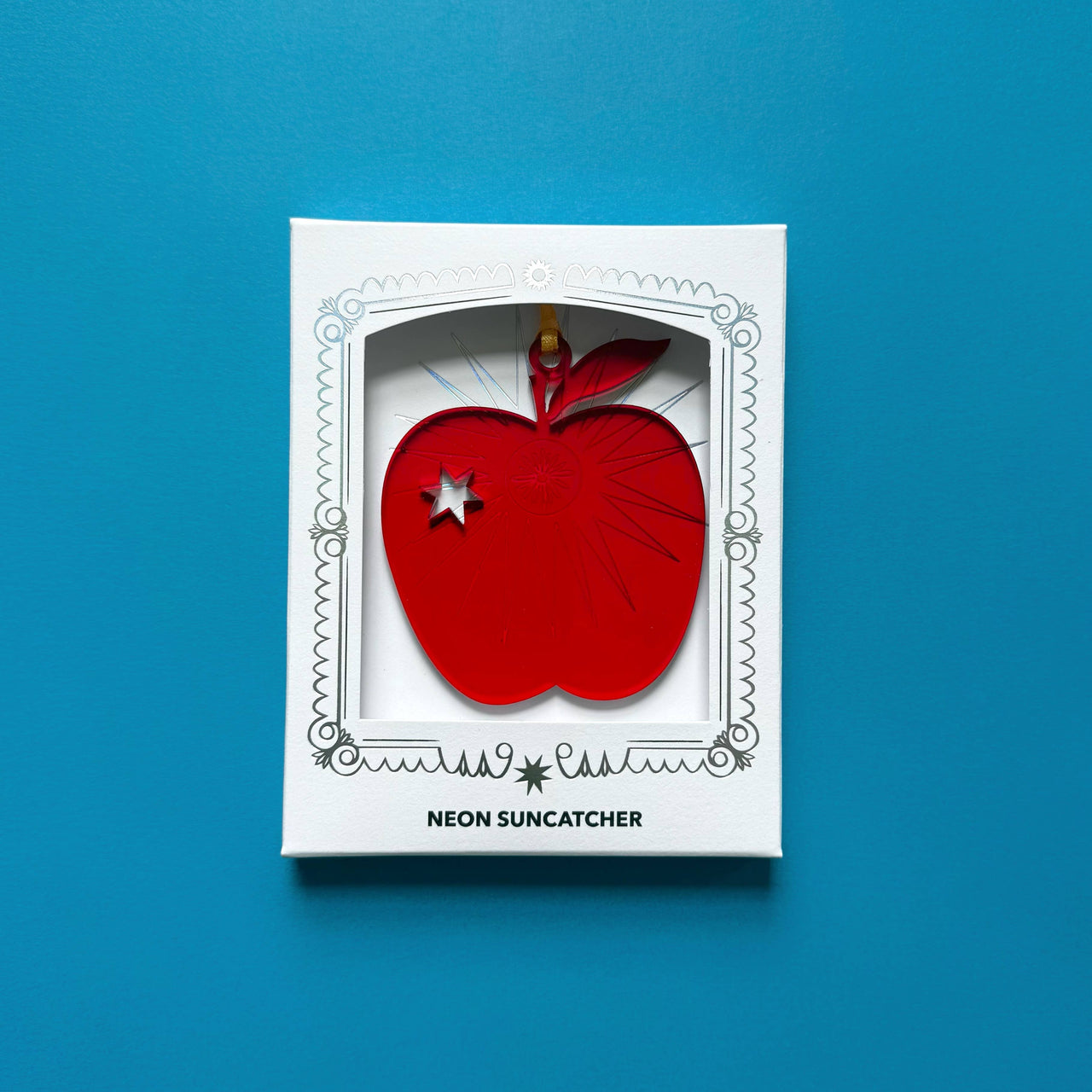 Red Apple Neon Fruit Suncatcher