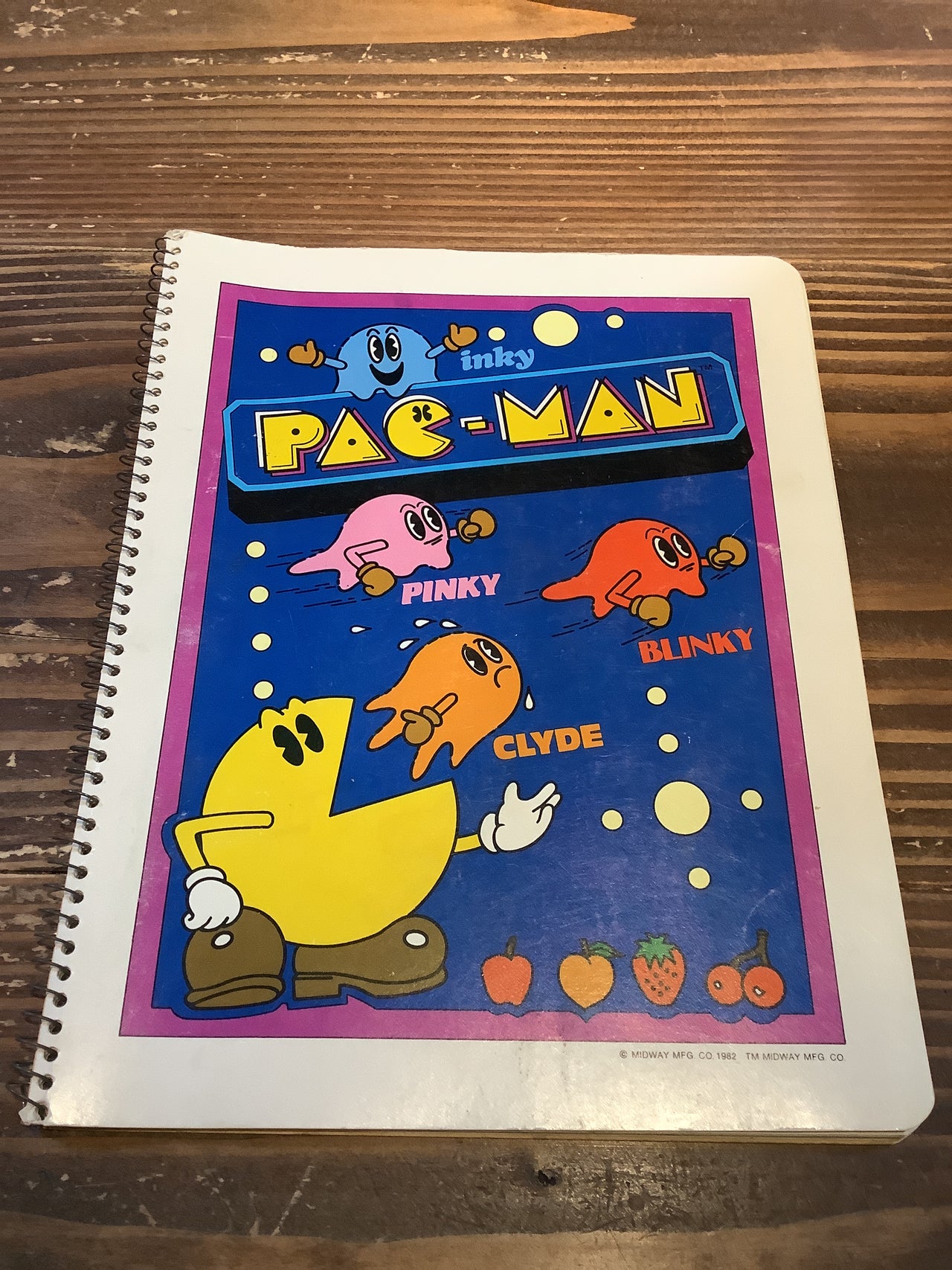 Vintage Books - 1982 PAC-MAN Notebook
