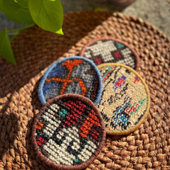 Brass Earth - Vintage Kilim Rug Coaster