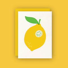 Half Pint Studio - Greeting Card - My Main Squeeze Lemon