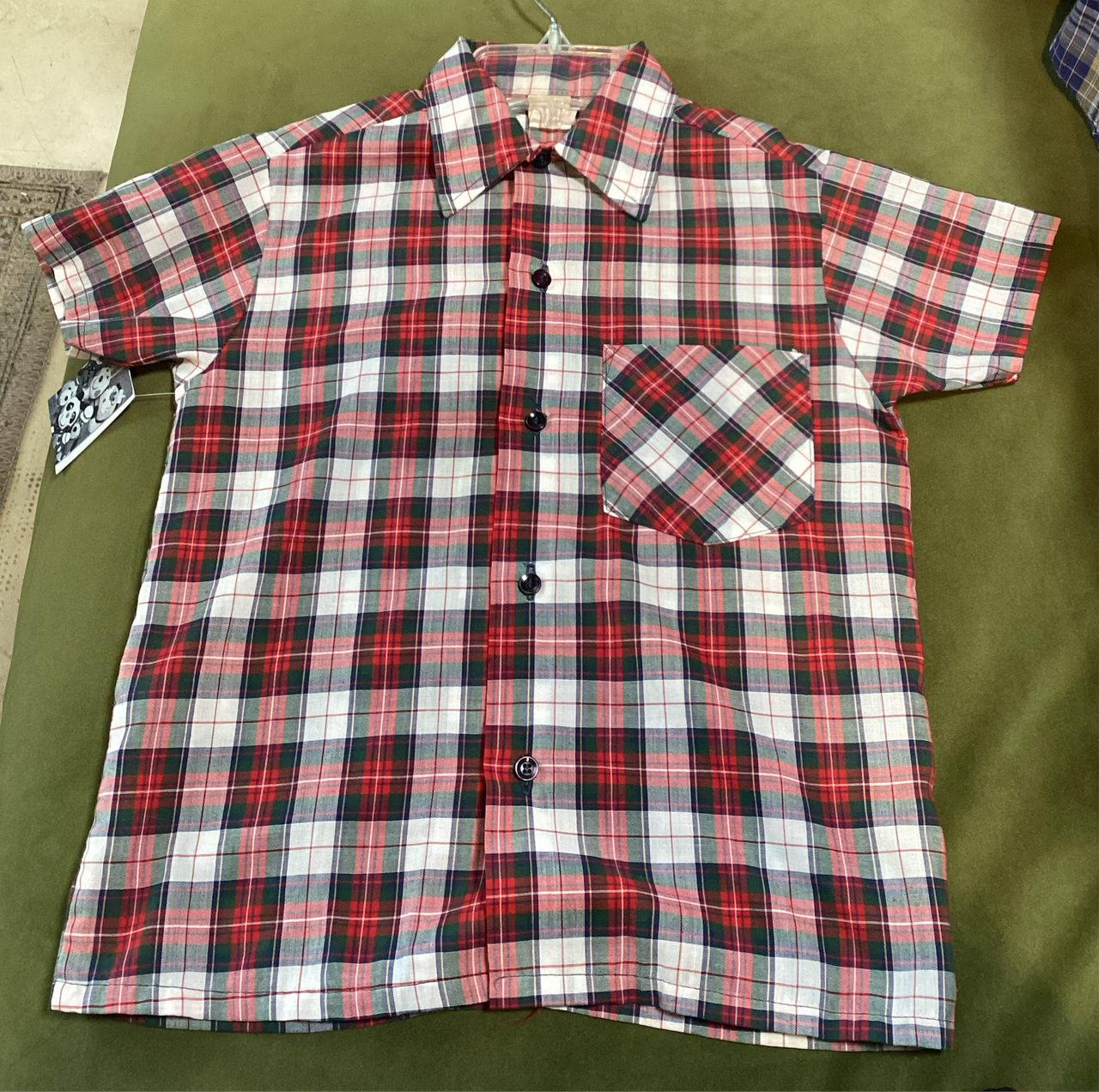 Apple Vintage - Apparel - red/green button down