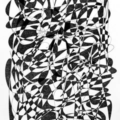 Scattered (Scribble Series) 11”x17”