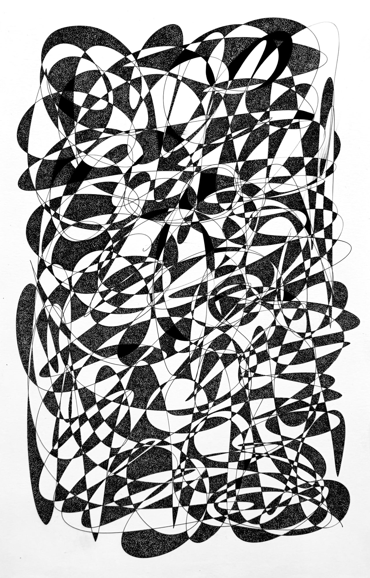 Scattered (Scribble Series) 11”x17”
