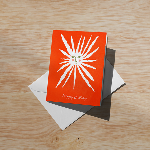 Birthday Sun Soft Touch Greeting Card | STCRD2639
