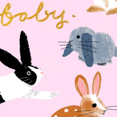 USAGI THREE - Baby Card