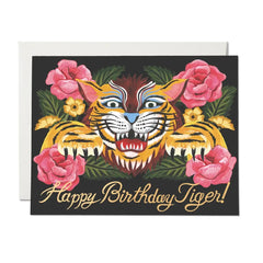 Red Cap Cards - Greeting Card - "Birthday Roar" Tiger