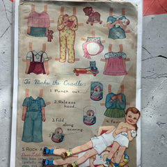Vintage Prints - 1950s Paper Doll Book/pages