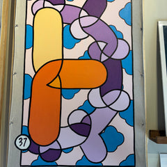 The Blue Wall - Alf De Nominator - No. 37 - 48”x32”