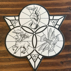 Patrick Turk Sticker - Psychoactive Trinity