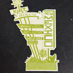 Visit Beautiful New Mexico Sticker - Green