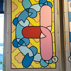 The Blue Wall - Alf De Nominator - No. 36 - 48”x32”