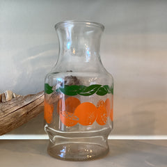 Vintage Glassware -  Vintage Anchor Hocking Glass Orange Juice Pitcher