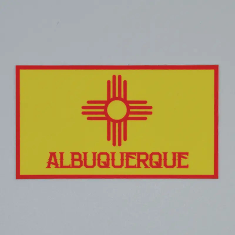 Metal - Sticker -New Mexico Flag Abq