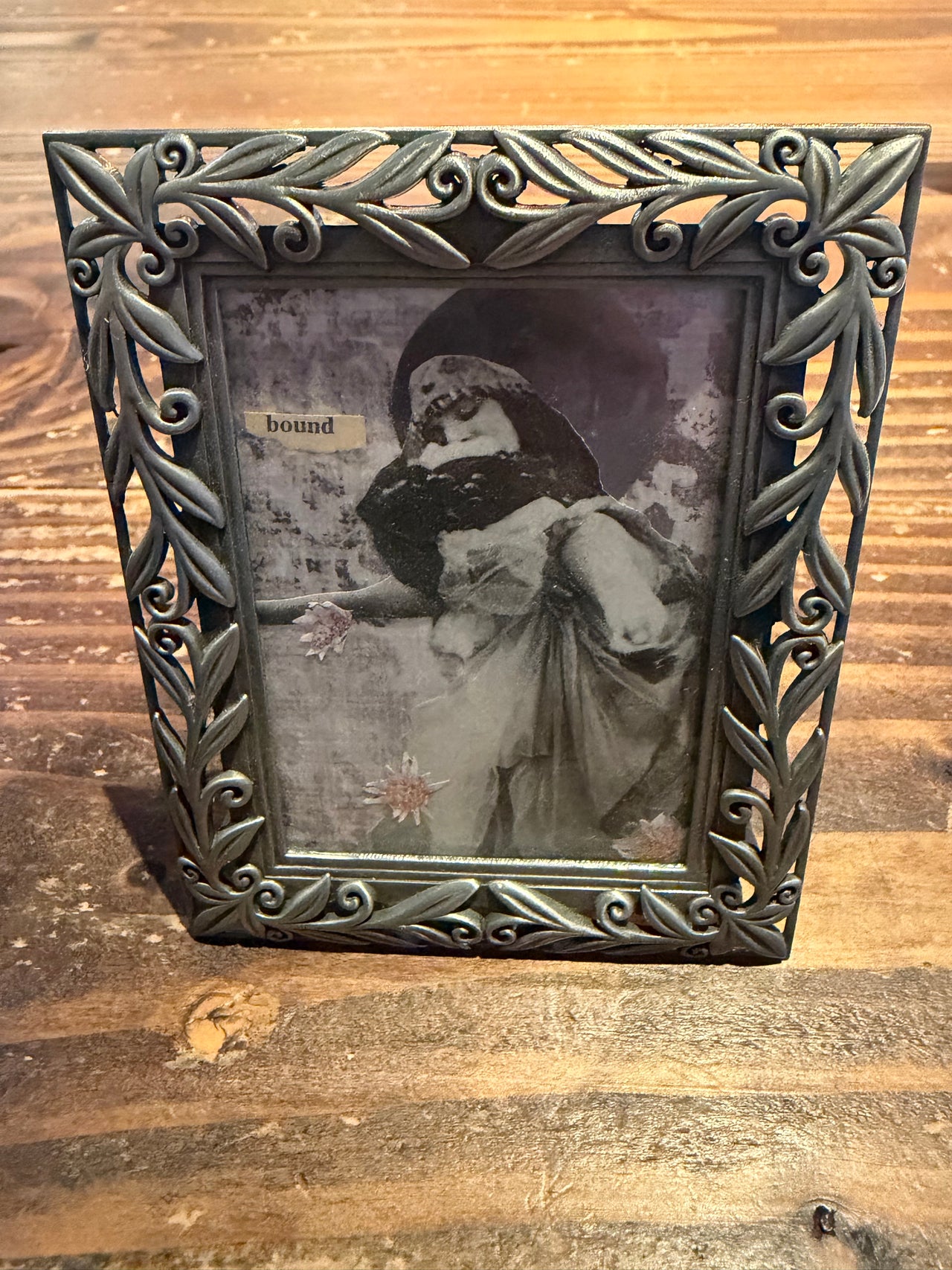 Vintage Frame Original Collage - Bound