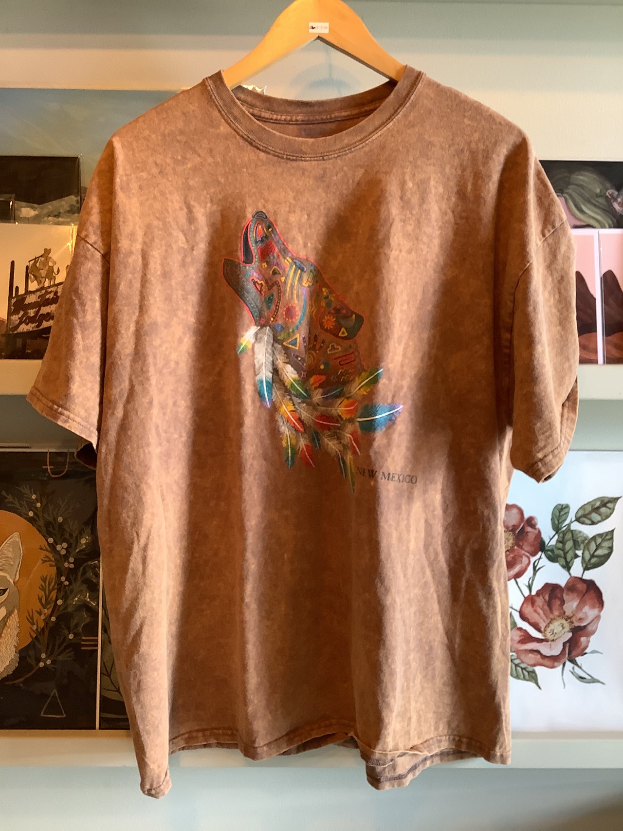 Vintage Clothing - New Mexico Howling Wolf tee  2X