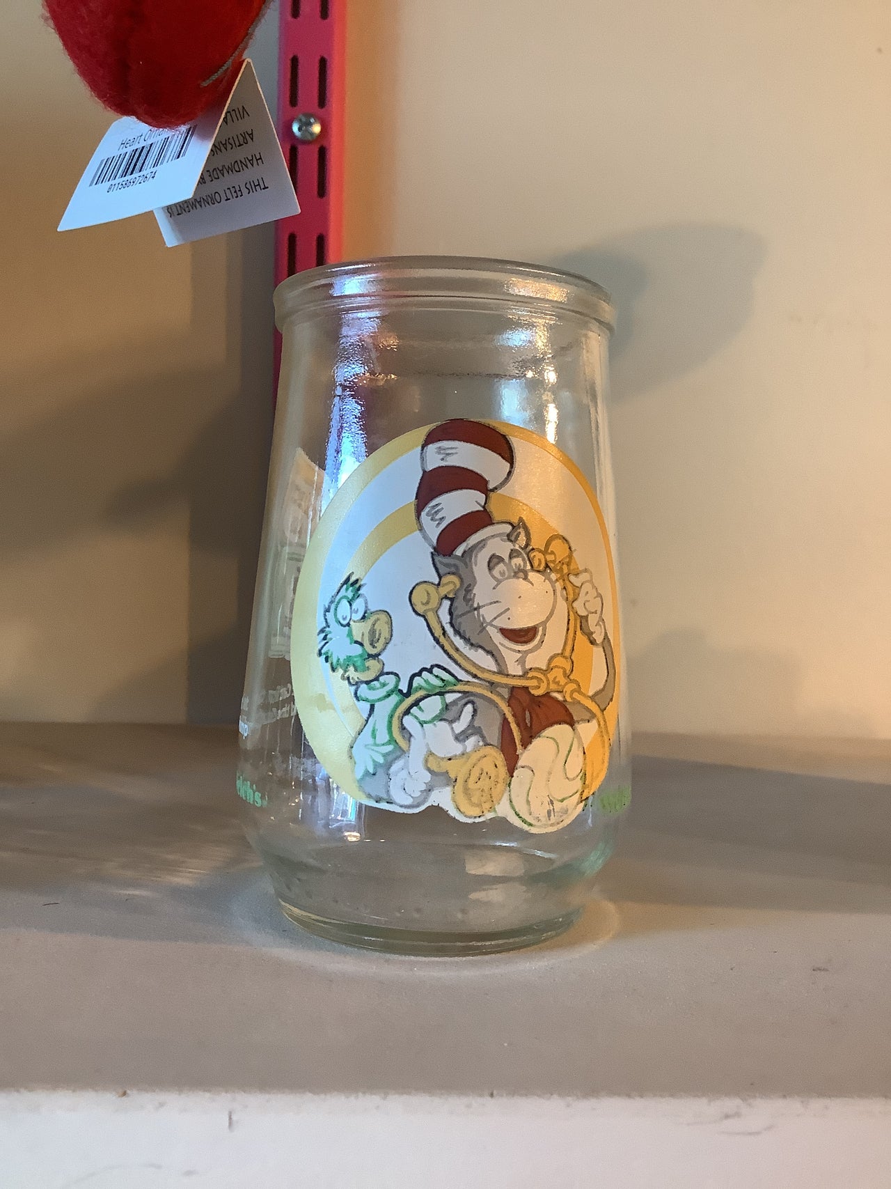 Vintage Glassware - Vintage Welch’s Cat in the Hat Glass Cup