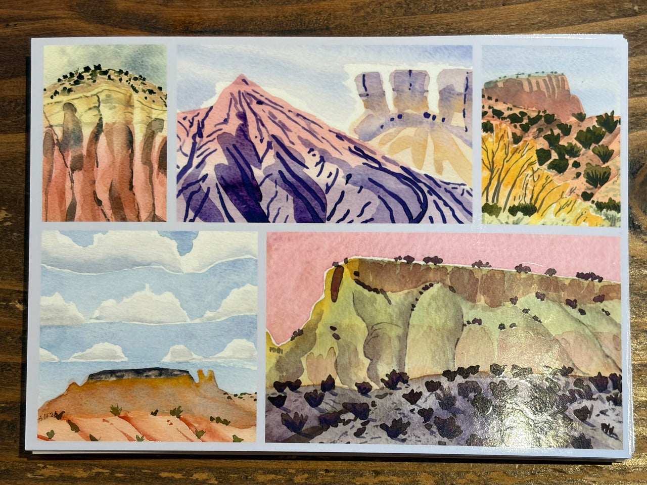 Sean Hudson - Postcard - Purple Ghost Ranch Mesas Magic Sky