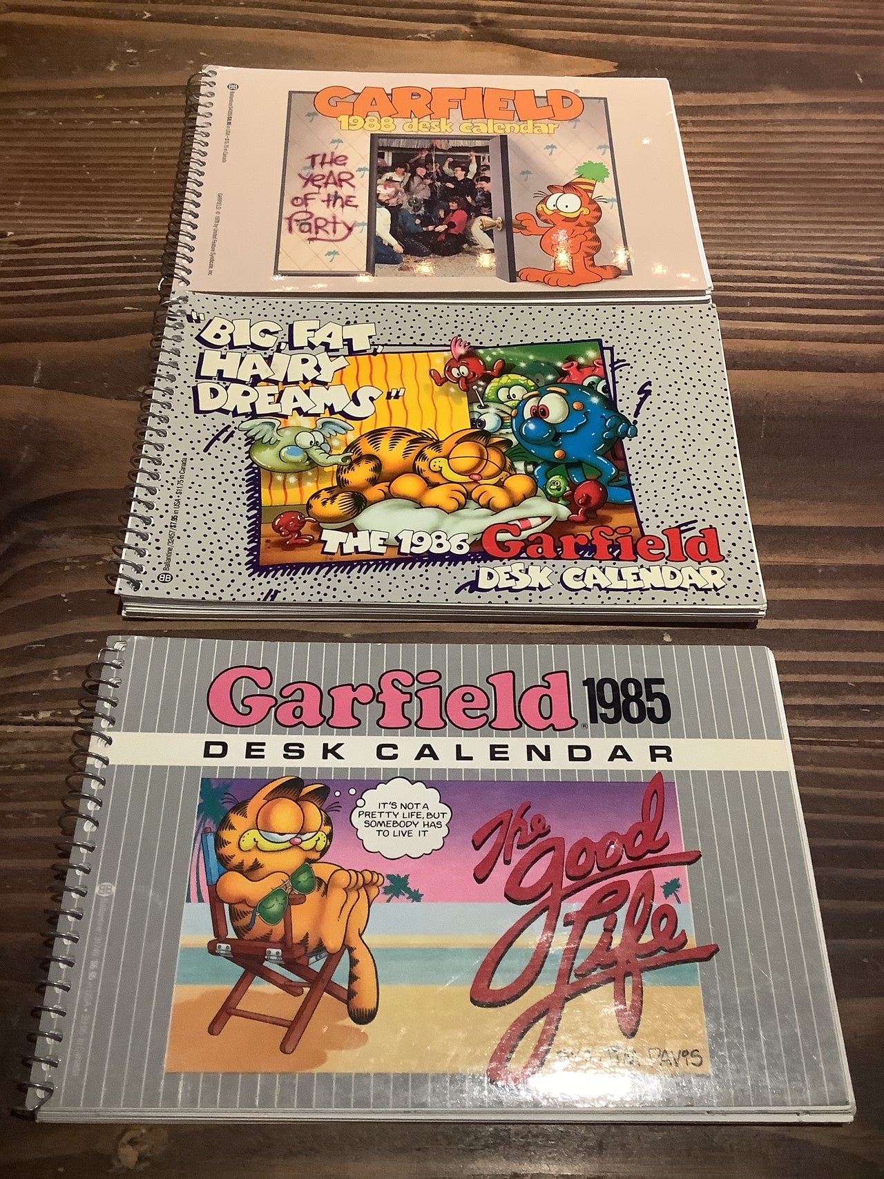 Flyby Provisions - Vintage book - 1980s Garfield Calendars
