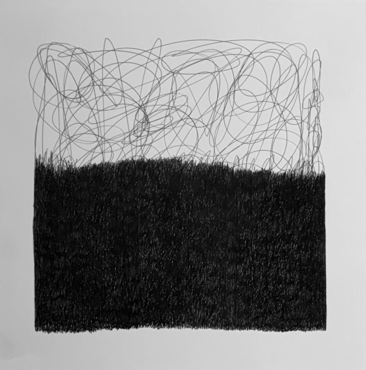 Static (Scribble Series) 12”x12”