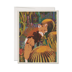 Red Fox Greeting Card : Single