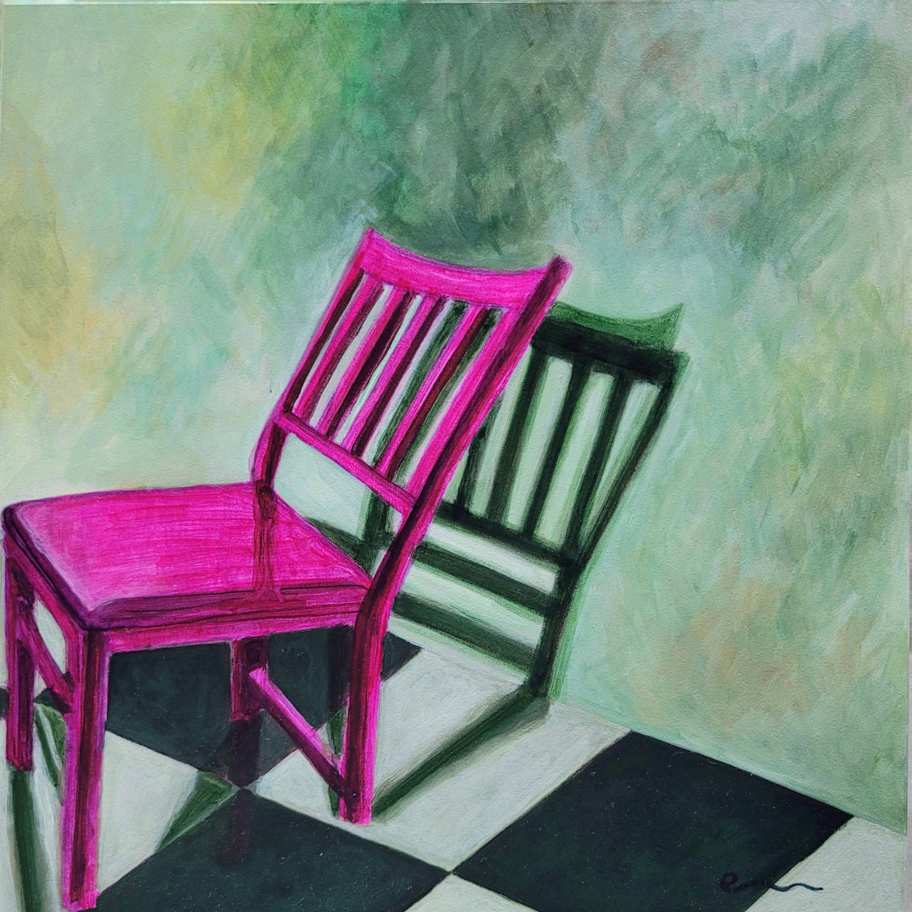 Emily Bharatiya - Original Artwork - No. 6 Chairs and Shadows Series