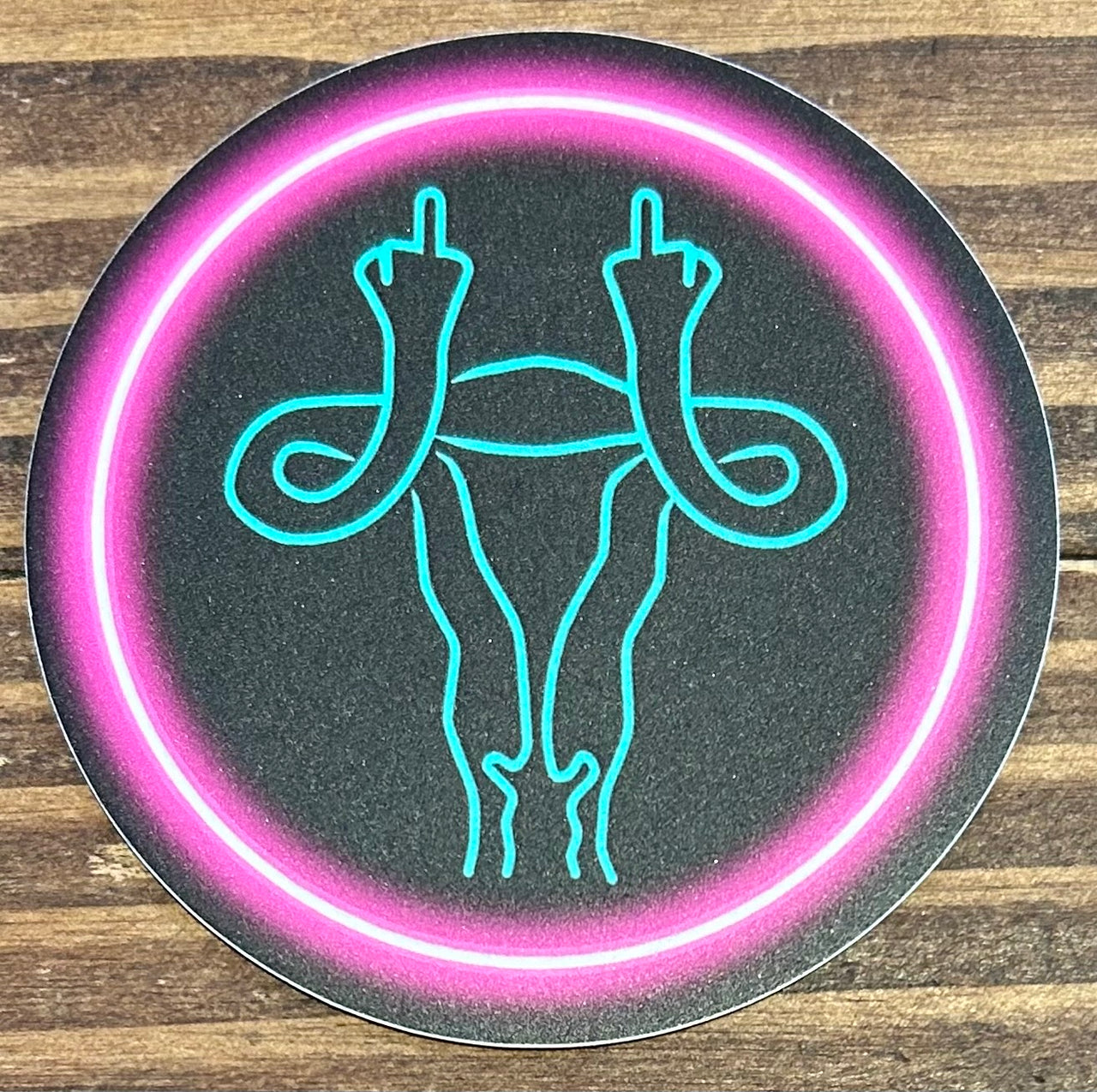 Moonberry surprise - Sticker - Middle finger uterus