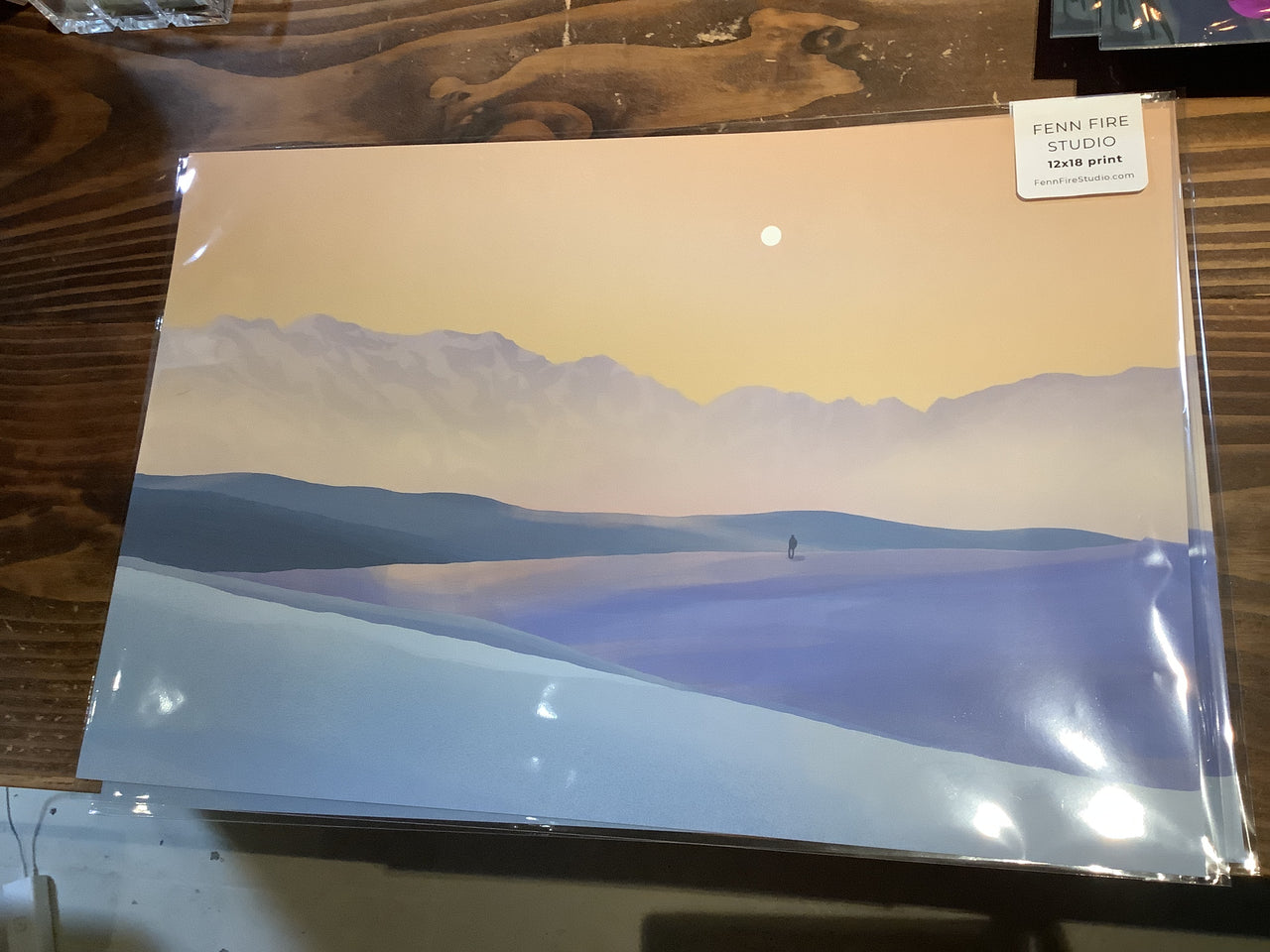 Fenn Fire Studio - Print 12”x18” - White Sands Mountains