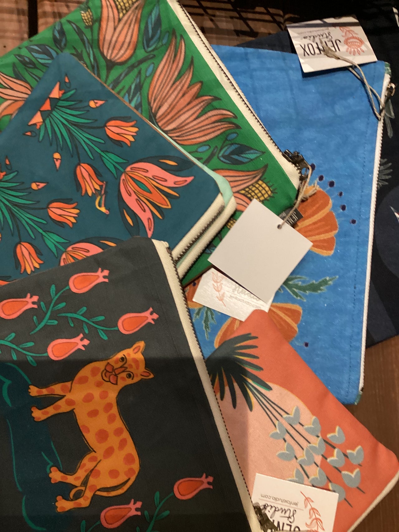 Jen Fox - Assorted Zipper Pouch
