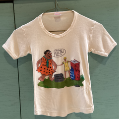 Apple Vintage - Apparel - Hand painted flintstones tee